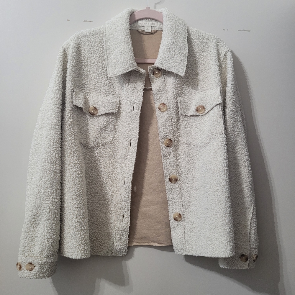Chelsea & Violet jacket shacket suede